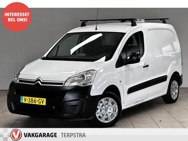 Citroen BERLINGO 1.6 BlueHDI 75 Comfort/ Trekhaak/ Dakdragers/ Zij-Schuifdeur rechts/ Cruise/ Elek. pakket/ C.V./ Radio-CD/ Getint glas/ Armsteun.