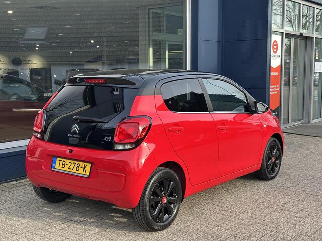 Citroen C1 1.0 Shine 69 PK | Meest Complete Uitvoering | 1e Eigenaar & Volledig Dealer Onderhouden | Lichtmetalen Velgen 15 inch | Zwart Dak | Airco Climate Control | Groot Multimedia | Camera | Radio met Bluetooth en USB | LED verlichting | Multifunctioneel Stuurwi