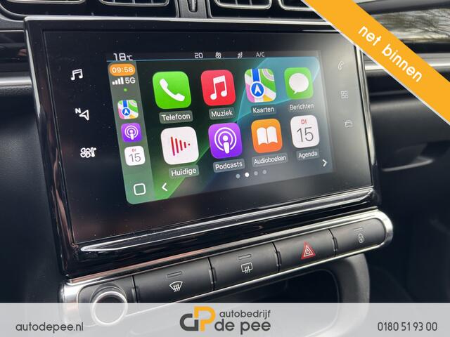 Citroen C3 1.2 PureTech S&S Origins GARANTIE/AUTOMAAT/AIRCO/CARPLAY/NAVI/CRUISE/PARKEERSEN./LICHTMETAAL rijklaarprijs!
