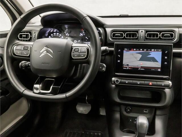 Citroen C3 1.2 PureTech C-Series Automaat (APPLE CARPLAY, GROOT NAVI, CRUISE, PARKEERSENSOREN, SPORTSTOELEN, LANE ASSIST, LED KOPLAMPEN, NIEUWSTAAT)