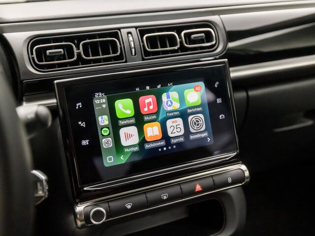 Citroen C3 1.2 PureTech C-Series Automaat (APPLE CARPLAY, GROOT NAVI, CRUISE, PARKEERSENSOREN, SPORTSTOELEN, LANE ASSIST, LED KOPLAMPEN, NIEUWSTAAT)