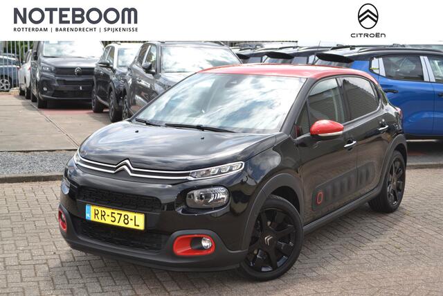 Citroen C3 1.2 PureTech S&S Shine I 110PK I NAVIGATIE I ACHTERUITRIJCAMERA I AMBIANCE RED I ZWARTE L.M. VELGEN I