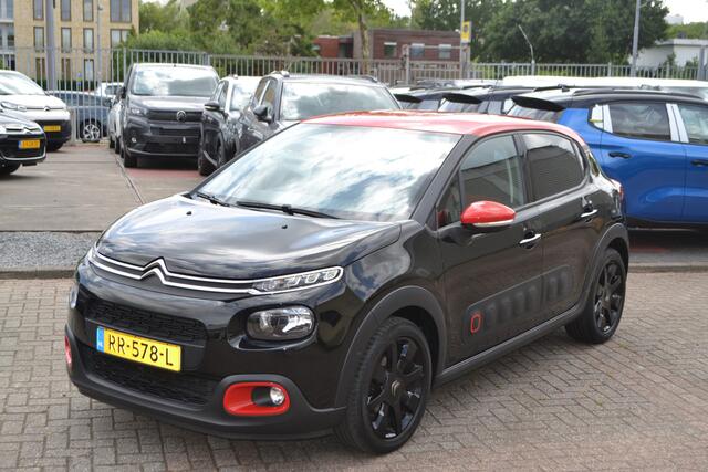 Citroen C3 1.2 PureTech S&S Shine I 110PK I NAVIGATIE I ACHTERUITRIJCAMERA I AMBIANCE RED I ZWARTE L.M. VELGEN I
