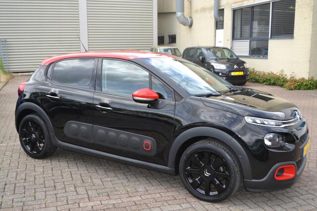 Citroen C3 1.2 PureTech S&S Shine I 110PK I NAVIGATIE I ACHTERUITRIJCAMERA I AMBIANCE RED I ZWARTE L.M. VELGEN I