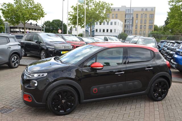 Citroen C3 1.2 PureTech S&S Shine I 110PK I NAVIGATIE I ACHTERUITRIJCAMERA I AMBIANCE RED I ZWARTE L.M. VELGEN I