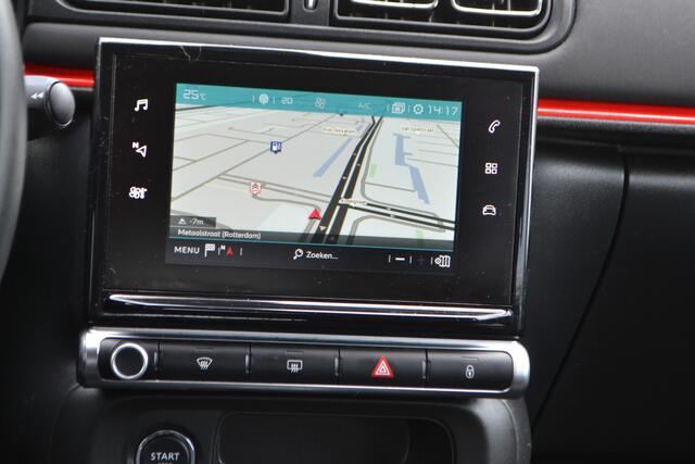 Citroen C3 1.2 PureTech S&S Shine I 110PK I NAVIGATIE I ACHTERUITRIJCAMERA I AMBIANCE RED I ZWARTE L.M. VELGEN I