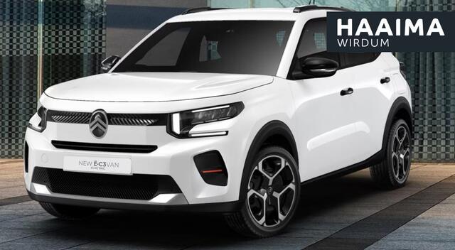 Citroen C3 Ë-C3 VAN Plus 113pk 44 kWh | tot 1220 liter laadruimte | WLTP tot 322km | 0% Financial lease | Bedrijfswagen uitvoering | Apple Carplay/Android Auto | 8 jaar / 160.000km garantie!
