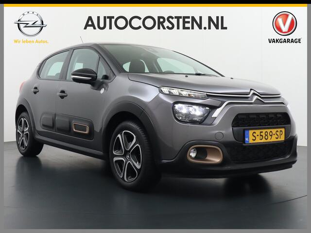 Citroen C3 1.2I 83PK Navi Ecc Apple Carplay Android Auto Cruise Control C-Series 16"lm Regensensor Spoorassistent ldws Bluetooth Pack Safety Lmv Origin. NLse auto ¤ 24.000 nieuw! 1e Eigenaar