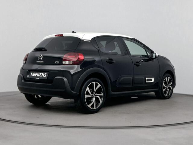 Citroen C3 110PK Feel Edition | 1ste eigenaar | AUTOMAAT | AppleCarplay/AndroidAuto | Armsteun | Camera | Cruise Control | Climate Control | StoelVerwarming | Navigatie | Isofix | Privacy Glass | Two-Tone |
