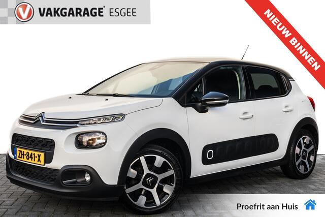 Citroen C3 1.2 PureTech S&S Shine RIJKLAAR INCL:GARANTIE | Trekhaak | Two Tone-kleur zwart dak | Clima | 16'' LMV | Camera | Navi |