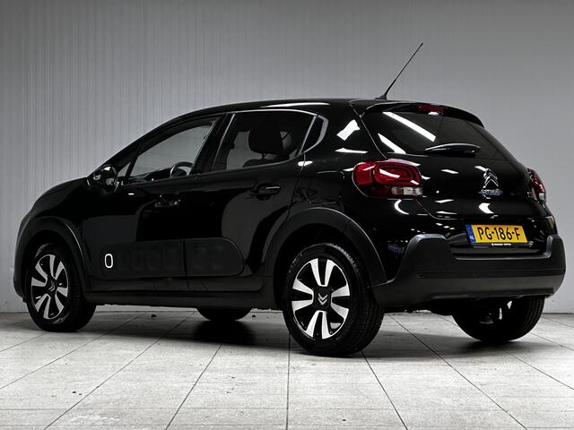 Citroen C3 1.2 PureTech Shine/ Camera/ Apple + Android/ DAB+/ Navi/ Clima/ Lane-Assist./ Cruise/ Elek. pakket/ Isofix/ Bluetooth/ Multi. LEDER. Stuur/ Mistl./ PDC/ Extra getint glas/ LED Dagrijverl.