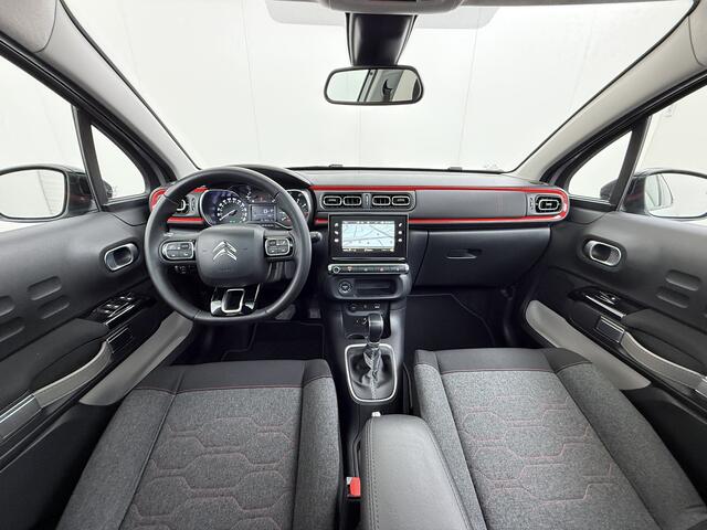 Citroen C3 111PK Automaat Panoramadak Navi Ecc Camera Apple Carplay Android Auto Cruise Control Pdc S&S Shine Regen-Lichtsensor Lmv 17" Privacy Glas Isofix Keyless Rijstrooksensor Verkeersbord detectie Origineel Nederlandse Auto Dealeronderhouden
