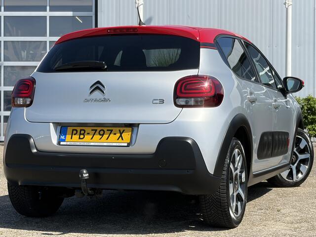 Citroen C3 1.2 PureTech S&S Shine 110pk | Two tone kleur | Achteruitrijcamera | Apple Carplay/Android Auto | Dab | Lichtmetalen velgen 17" | Navigatiesysteem full map | Parkeersensor achter | Trekhaak | Prachtig exemplaar!