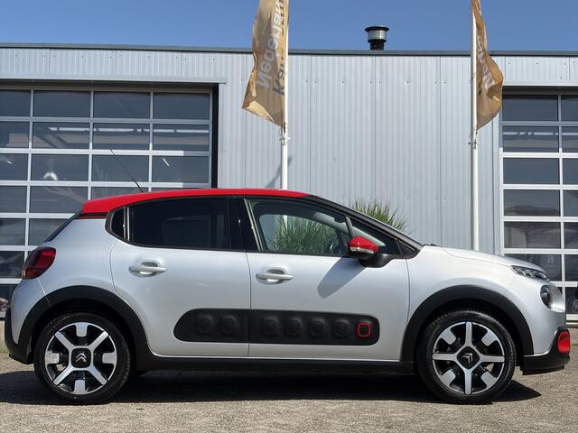 Citroen C3 1.2 PureTech S&S Shine 110pk | Two tone kleur | Achteruitrijcamera | Apple Carplay/Android Auto | Dab | Lichtmetalen velgen 17" | Navigatiesysteem full map | Parkeersensor achter | Trekhaak | Prachtig exemplaar!