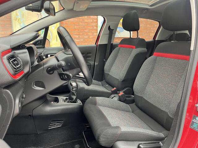 Citroen C3 PureTech 110 S&S Shine | Trekhaak afneembaar | Panoramadak | Keyless | Carplay | Parkeersensoren voor + achter | Cruise Control | Climate Control | Achteruitrijcamera | Dodehoekdetectie | Distributie al vervangen |