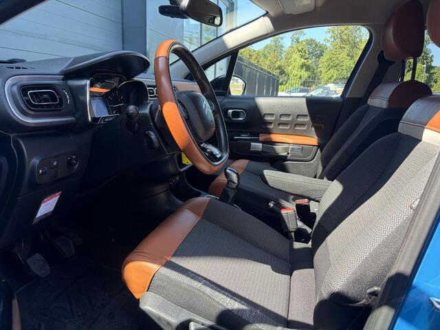 Citroen C3 1.2 PureTech Shine Nieuwe D-riem,Camera,Navi,Clima,Cruise,Lm velgen,Pdc,Rijstrooksensor,Halfleder,Dealer Onderhouden,N.A.P,Apk tot 06-2027