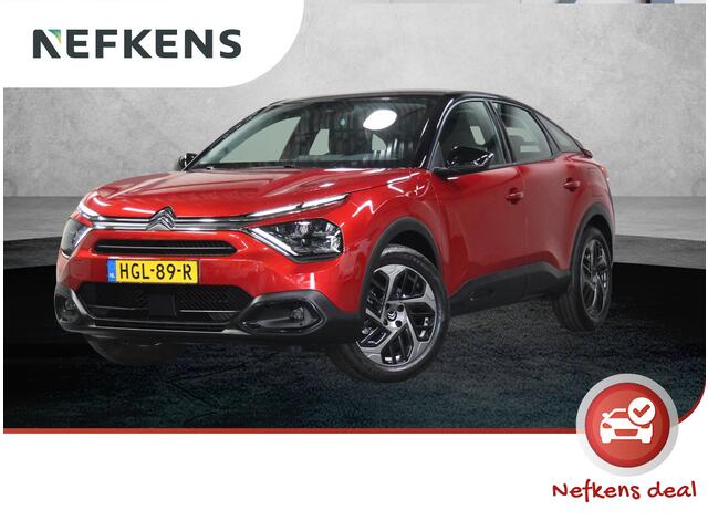 Citroen C4 1.2 Hybrid 145PK Business | 1ste Eigenaar | Cruise Control | Camera | Keyless | AppleCarPlay/AndroidAuto | Stoel/StuurVerwarmd | Navigatie | Lederen/Stoffenbekleding | Trekhaak | Isofix | Privacy Glass | Two-Tone |