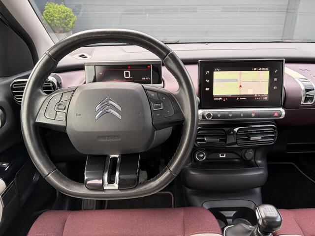 Citroen C4 CACTUS 1.2 PureTech Shine 131pk,6 Bak,D-riem vv in 204,Pano,Trekhaak,Camera,Navi,Dodehoek,Keyless,Clima,Cruise,N.A.P,Recent beurt gehad,Pdc V+A,Lm velgen,Apk tot 06-2027