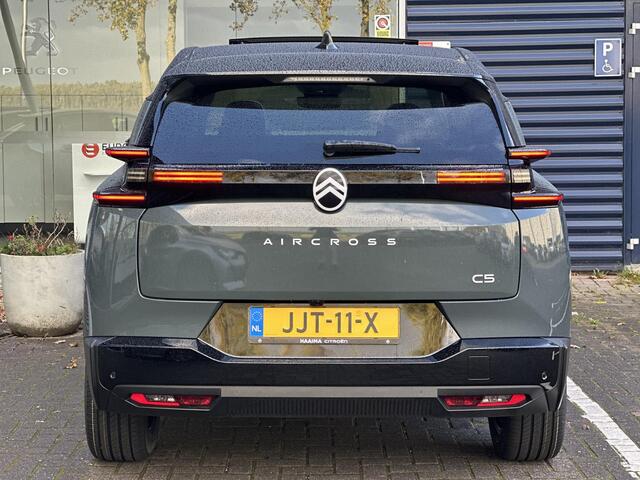 Citroen C5 Aircross 1.2 Hybrid 145 Max | Comfort Seats | Adaptive Cruise Control | Climate Control | Parkeercamera/-sensoren | Panoramadak | PHC onderstel | Appel Carplay/Android Auto | Full LED | Elektrische kofferbak | Stoelverwarming/-massage | Head-Up Display |