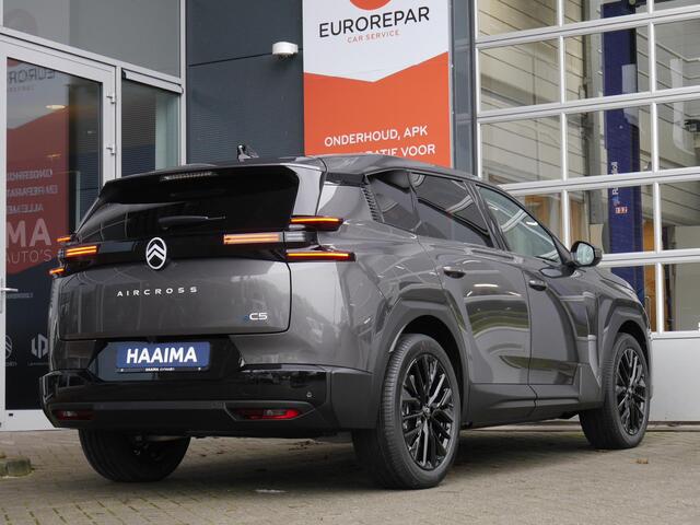 Citroen C5 Aircross Max Comfort Range 73 kWh | Nieuwe auto | 520km Wltp | Elektrisch te verstellen voorstoelen | Stoelverwarming en ventilatie | Stuurverwarming | 20 inch lichtmetalen velgen | Warmtepomp | Panorama dak