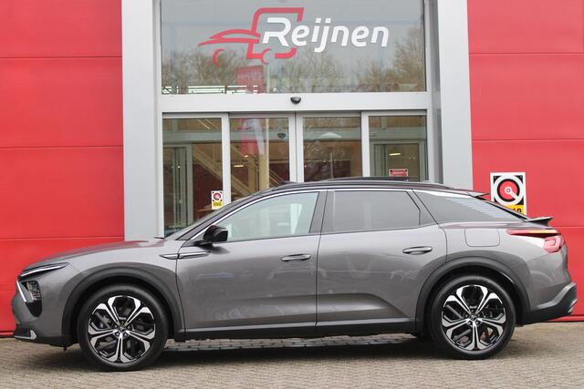 Citroen C5 X 1.6 Plug-in Hybrid 225PK MAX | PANORAMISCH SCHUIF / KANTELDAK | ELEKTRISCHE VOORSTOELEN MET GEHEUGEN | VOORSTOEL VENTILATIE | VOORSTOEL VERWARMING | VOORSTOELEN MET MASSAGE FUNCTIE | LEDEREN BEKLEDING | STUUR VERWARMING | DRAADLOOS APPLE CARPLAY / ANDRO