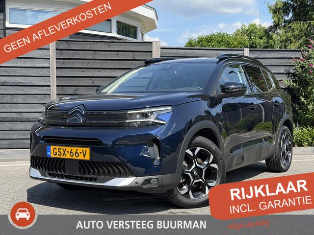 Citroen C5 Aircross Max 1.2 Hybrid 136PK e-DCS6 Automaat Navigatie, Achteruitrijcamera, Keyless, Stoelverwarming, Alcantara, Apple Carplay, Android Auto