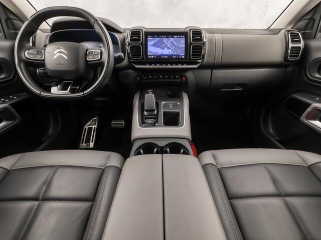 Citroen C5 Aircross 1.6 Plug-in Hybrid 225 Shine Sport 225Pk Automaat (APPLE CARPLAY, GROOT NAVI, MEMORY SEATS, 360 CAMERA, STOELVERWARMING, LEDER, SPORTSTOELEN, GETINT GLAS, ADAPTIVE CRUISE, KEYLESS, NIEUWSTAAT)