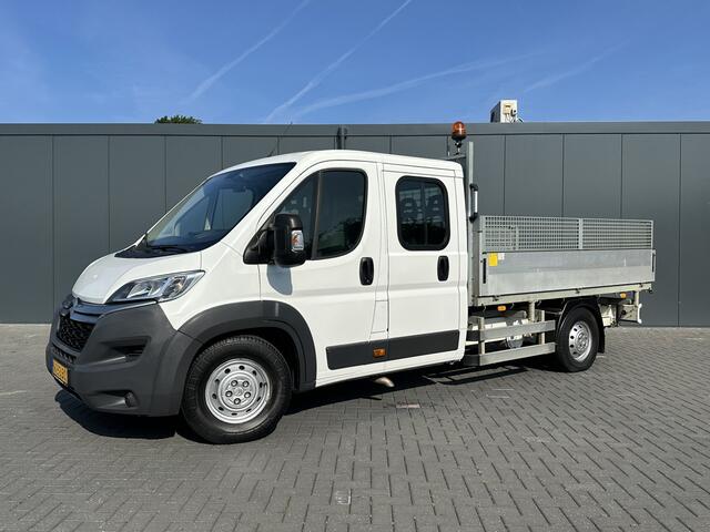 Citroen JUMPER 2.2 HDI 150 PK ZWAAR / 3 ZIJDIGE KIPPER / 49.400 KM / L4 MAXI / 1e EIG. / 7 PERSOONS DUBBEL CABINE / AIRCO / NAVI / CAMERA / 3 TONS TREKHAAK