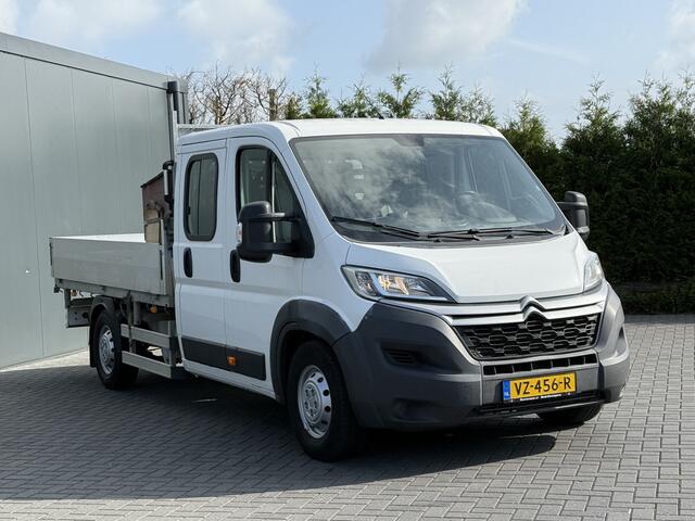 Citroen JUMPER 2.2 HDI 150 PK PICK UP / 3 ZIJDIGE KIPPER / L4 MAXI / 1e EIG. / 7 PERS. DUBBEL CABINE / AIRCO / NAVI / CAMERA / 3 TONS TREKHAAK