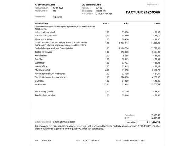 Citroen JUMPER 35 2.2 HDI L4ZwCo BAKWAGEN / AIRCO / CLIMA / CRUISE