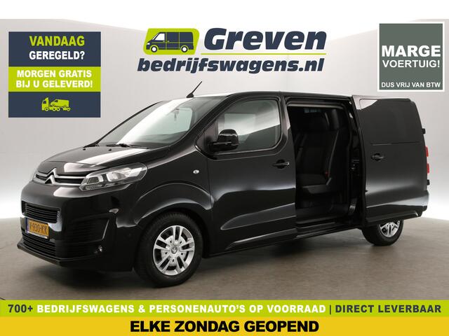 Citroen JUMPY 2.0 BlueHDI 177PK L3H1 | Dubbele Cabine | MARGE! | 5 Persoons | 360 Camera 2xSchuifdeur Airco Carplay Cruise LED Trekhaak Navi PDC