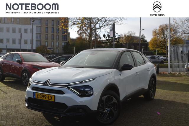 Citroen ë-C4 50 KW I FEEL I NAVIGATIE I ACHTERUITRIJCAMERA I L.M. VELGEN I MICA / PARELMOER KLEUR WIT + ZWART DAK I PARKEERSENSOREN ACHTER I POMPSET I IN STAAT VAN NIEUW I LAGE KM.STAND 128 Km I