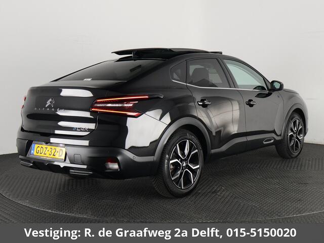 Citroen ë-C4 X Max 54 kWh LONG RANGE | 97% SOH | Schuif-/Kanteldak | Navigatie | Leder | Camera |
