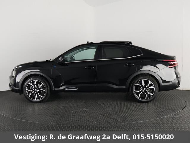 Citroen ë-C4 X Max 54 kWh LONG RANGE | 97% SOH | Schuif-/Kanteldak | Navigatie | Leder | Camera |