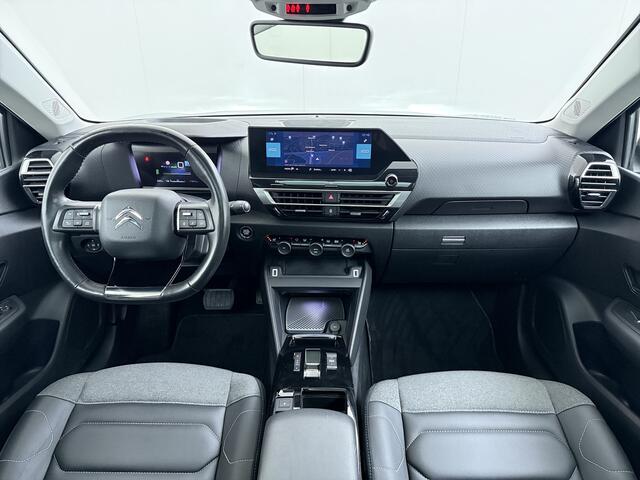 Citroen ë-C4 50kWh SOH 100% Panorama-Schuifdak Stoel+Stuurverwarming Head-Up Display Adap.Cruise 360°Camera Apple Carplay Android Auto Navi Ecc Pdc Shine Keyless Lmv Led Isofix DAB Lane Assist Voorruitverwarming Regen-Lichtsensor Dodehoek detector Bluetooth Rijstrooks