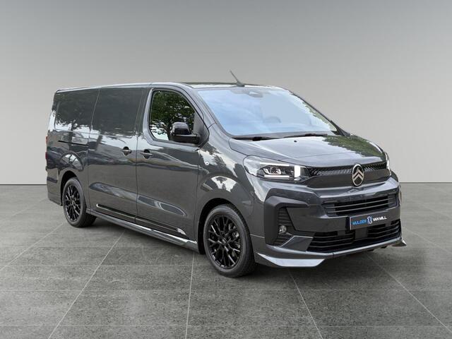 Citroen ë-Jumpy L3 75 kWh 136pk | 0% financial lease | 8 jaar garantie | STX SPORT | Lederen bekleding STX | STX Pakket | Dakspoiler | Sideskirts | 18 inch zwarte velgen | 2-zits | Dubbele schuifdeur | City Pakket | Comfort Pakket | Exterieur Pakket | Full ECO LED verlic