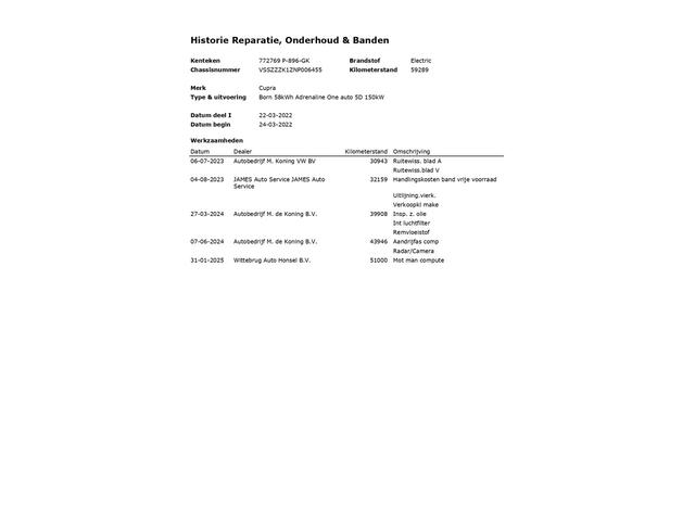 Cupra Born Adrenaline One 62 kWh 3-Fase 1e-Eig. & Dealer-Onderh. BOVAG-Garantie. NL-Auto.