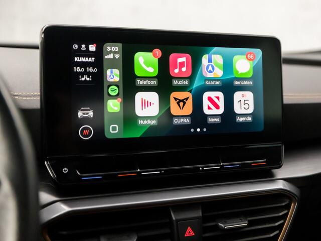Cupra Formentor 1.5 TSI Sport 150Pk Automaat (APPLE CARPLAY, GROOT NAVI, STUUR/STOELVERWARMING, KEYLESS, LEDER, SPORTSTOELEN, ADAPTIVE CRUISE, CAMERA, GETINT GLAS, NIEUWSTAAT)