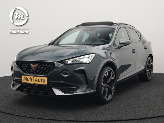 Cupra Formentor 1.4 e-Hybrid VZ Performance 245pk Plug In Hybrid Dealer O.H. PHEV | Panodak | Lederen Sportstoelen Verwarmd | Trekhaak af Fabriek | Adaptive Cruise | Virtual | Sfeerverlichting | Navigatie | Apple Carplay | Stoel & Stuurverwarming | L.M. 19" |
