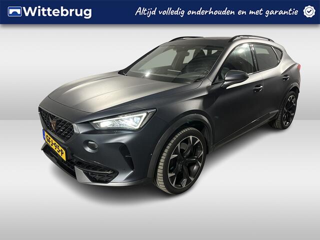 Cupra Formentor 2.0 TSI 4DRIVE / AUTOMAAT/ 310 PK/ PANO/ TREKHAAK/ PARK.SENSOR.V+A/ CAMERA/ FULL LINK/ MEMORY SEAT/ STUUR+STOEL VERWARM./ DODE HOEK/ ELEK. ACHTERKLEP/ ACC/ LEDER/ KEYLESS/ NAVI/ CLIMA/ LED/ ISOFIX/ 19'' LMV