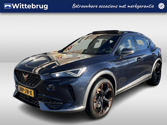 Cupra Formentor 1.4 e-Hybrid VZ Performance / AUTOMAAT/ PANO/ LEER/ DCC/ MEMORY SEAT/ PARK.SENSOR.V+A/ CAMERA/ DODE HOEK/ KEYLESS/ STUUR+STOEL VERWARM./ ACC/ FULL LINK/ NAVI/ DAB/ CLIMA/ DIGITAL DASH/ LED/ ISOFIX/ 19'' LMV