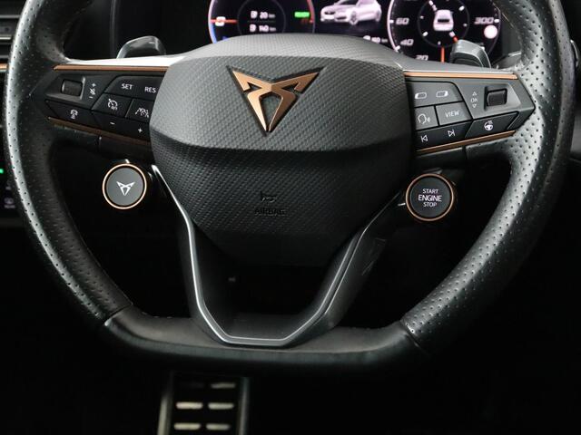Cupra Leon 1.4 e-Hybrid VZ | 245pk | Stoel & stuurverwarming | Camera | Carplay | Adaptive cruise | Navigatie | Keyless | Full LED | PHEV