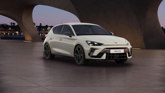 Cupra Leon 1.5 eTSI VZ Performance, Sennheiser, sportkuipstoelen, Matrix-LED, camera, memory, keyless, ACC, 19", privacy,