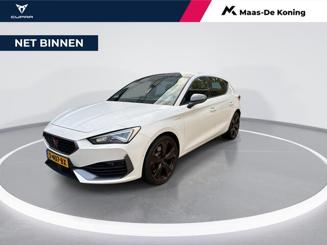 Cupra Leon 1.4 TSI 245pk DSG e-Hybrid VZ Performance · Panoramadak · Camera · Keyless · Stuur- & Stoelverwarming · ACC · Verkeersbord Detectie ·