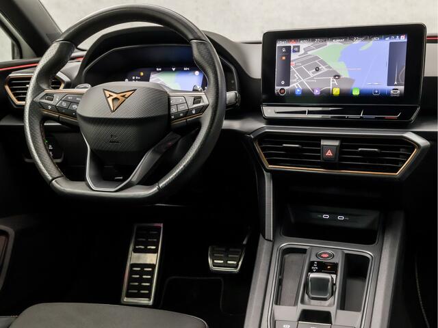 Cupra Leon 1.4 e-Hybrid VZ Sport 245Pk Automaat (APPLE CARPLAY, GROOT NAVI, CAMERA, KUIPSTOELEN, STUUR/STOELVERWARMING, KEYLESS, SFEERVERLICHTING, GETINT GLAS, ADAPTIVE CRUISE, NIEUWSTAAT)