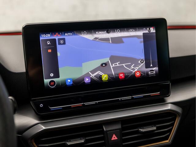 Cupra Leon 1.4 e-Hybrid VZ Adrenaline 245Pk Automaat (SCHUIFDAK, APPLE CARPLAY, GROOT NAVI, MEMORY SEATS, STUUR/STOELVERWARMING, KUIPSTOELEN, CAMERA, ADAPTIVE CRUISE, SFEERVERLICHTING, NIEUWSTAAT)