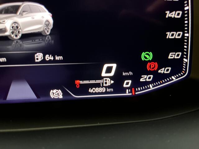 Cupra Leon Sportstourer 1.4 e-Hybrid VZ Performance / AUTOMAAT/ PANO/ 245 PK/ 19" LMV/ FULL LINK/ ADAPT. CRUISE/ DIGITAL DASH/ PARK. SENSOREN + CAMERA/ RIJ-MODI/ STOEL-STUUR VERWARM./ NAVI/ MATRIX/ DAB/ 3-ZONE CLIMA