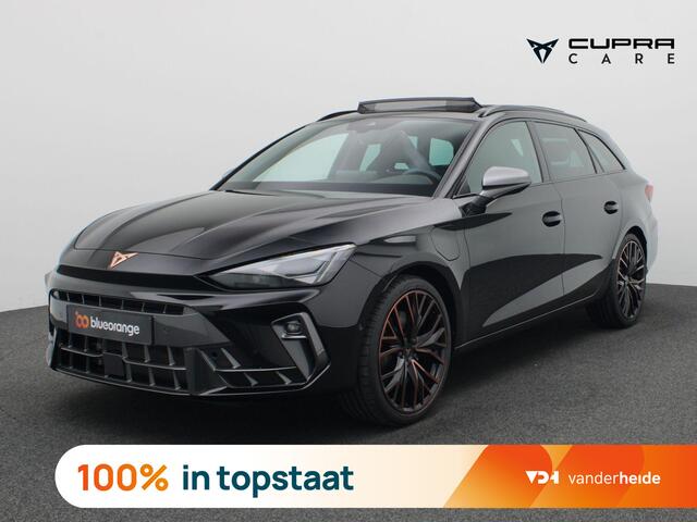 Cupra Leon Sportstourer 1.5 TSI e-Hybrid VZ Performance 272PK DSG Trekhaak, matrix led, schuif-kanteldak, achteruitrijcamera, stuur-stoelverwarming, adaptive cruise met travel assist, elek. verstelbare voorstoel, side assist, keyless, 19" lichtmetaal