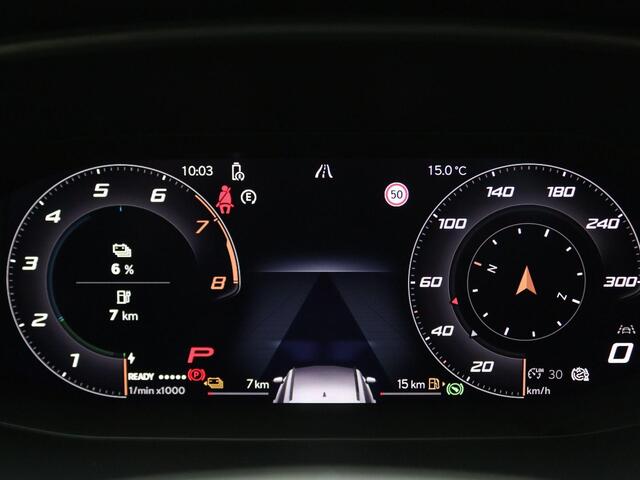 Cupra Leon Sportstourer 1.5 TSI e-Hybrid VZ Performance 272PK DSG matrix led, schuif-kanteldak, achteruitrijcamera, stuur-stoelverwarming, adaptive cruise met travel assist, elek. verstelbare voorstoel, side assist, keyless, 19" lichtmetaal