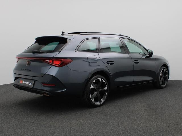 Cupra Leon Sportstourer 1.4 e-Hybrid Business 204PK DSG SOH 100%, Pano-Schuifdak, Memorystoel, Parkeersensoren achter, Leder, Navi, Clima, Side Assist, Keyless, 18" LM Velgen, Stoel-Stuurverwarming